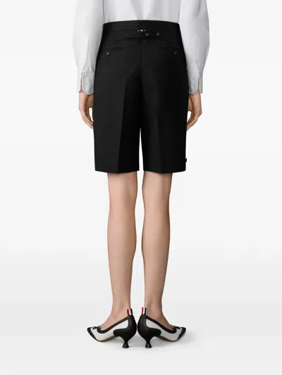 Thom Browne Button Bermuda Shorts In Black