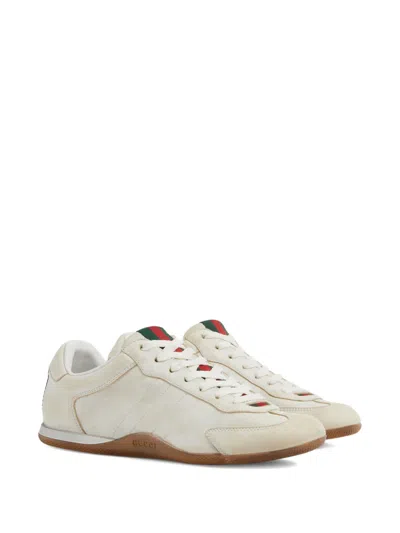 Gucci Elan Washed Leather Low-top Sneakers In Multi