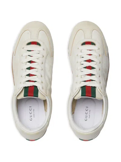 Gucci Elan Washed Leather Low-top Sneakers In Multi