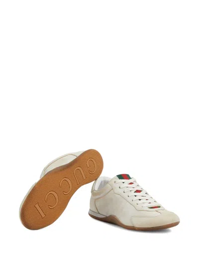Gucci Elan Washed Leather Low-top Sneakers In Multi