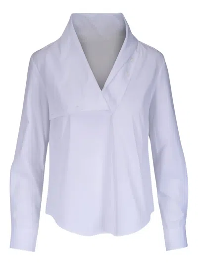 Twp My Maria V-neck Button Shirt In White