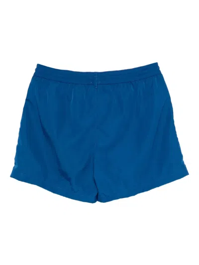 Paul Smith Zebra Drawstring Beachwear In Blue