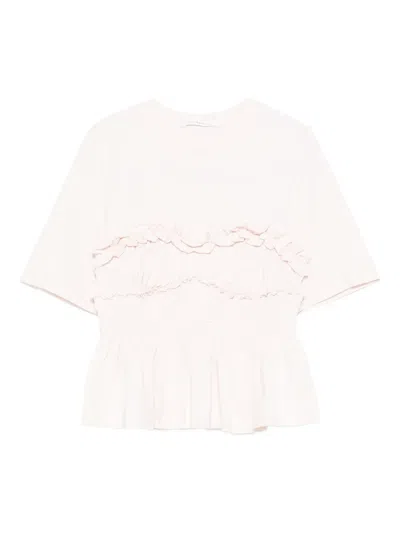 Cecilie Bahnsen Short-sleesleeved T-shirt In Pink
