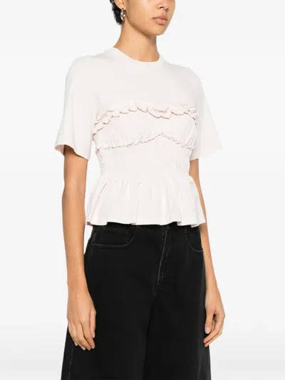 Cecilie Bahnsen Short-sleesleeved T-shirt In Pink