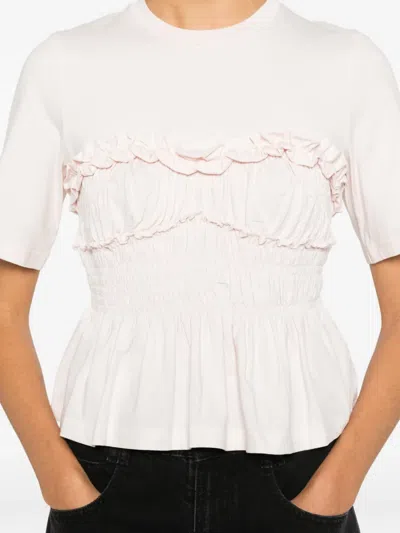 Cecilie Bahnsen Short-sleesleeved T-shirt In Pink
