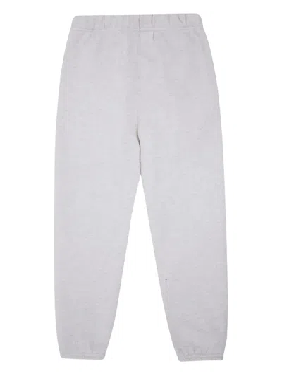Essentials Drawstring-fastening Label-detail Track Pants In Gray