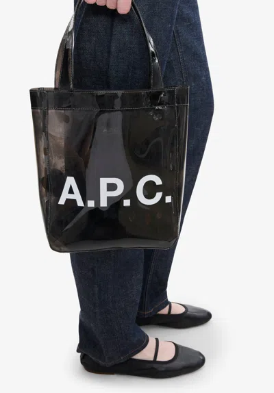 Apc Logo Tote Bag In Gray