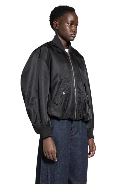 Givenchy Cropped Cocoon Bomber In Black