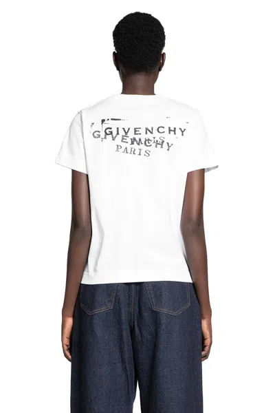 Givenchy Cotton Crewneck T Shirt Short Sleeves In White