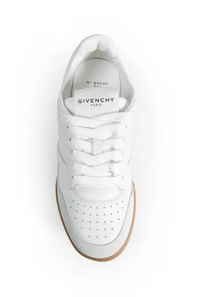 Givenchy Round Toe Low Sneakers With Flat Sole In White