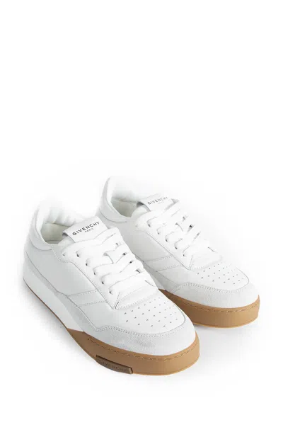 Givenchy Round Toe Low Sneakers With Flat Sole In White