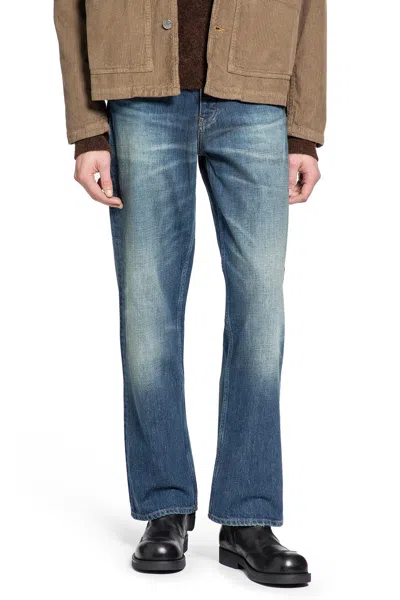 Sunflower Loose Fit Vintage-washed Organic Denim Jeans In Blue