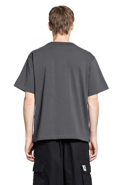 Sacai Side Zip Cotton T-shirt In Animal Print