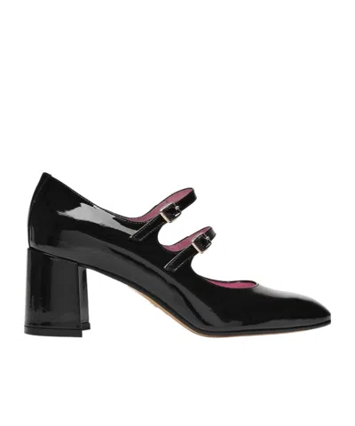 Carel Paris Logo Buckle High Heels In Black