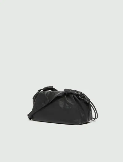 Marella Drawstring Shoulder Bag In Black