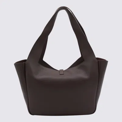 Saint Laurent Brown Leather Le 5 A 7 Shoulder Bag