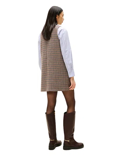 Tommy Hilfiger Wool Dress In Brown