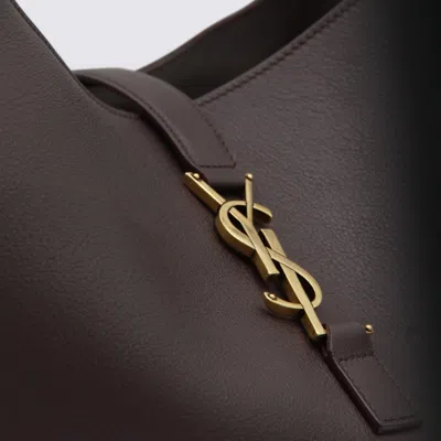 Saint Laurent Brown Leather Le 5 A 7 Shoulder Bag