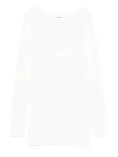 Lisa Yang Amalea Cotton And Cashmere Sweater In White