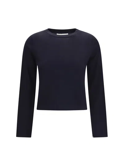Extreme Cashmere N 451 Lisa Cotton Cashmere Top In Blue