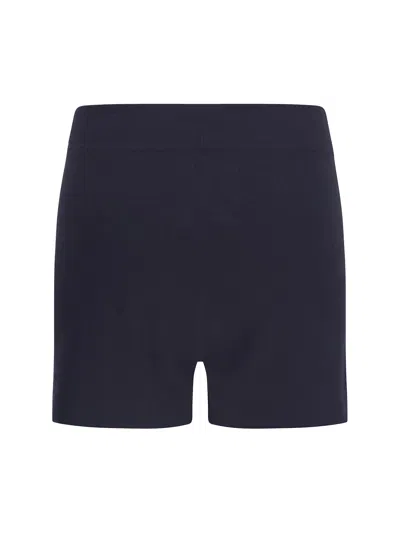 Extreme Cashmere Rib-knit Shorts N°450 Bummy In Blue