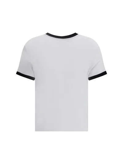 Versace Jersey T-shirt With Contrasting Beading In White