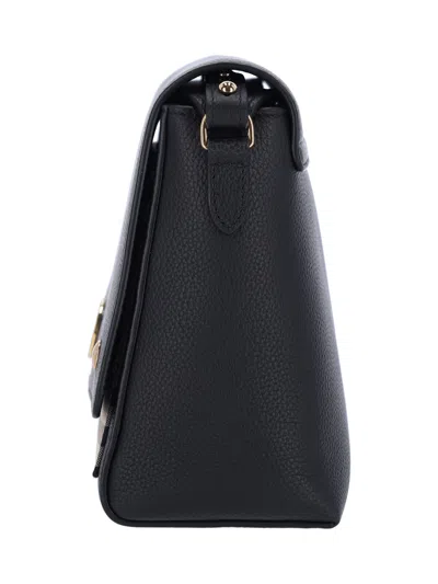 Burberry Womens Black Note Leather Cross-body Bag In Black
