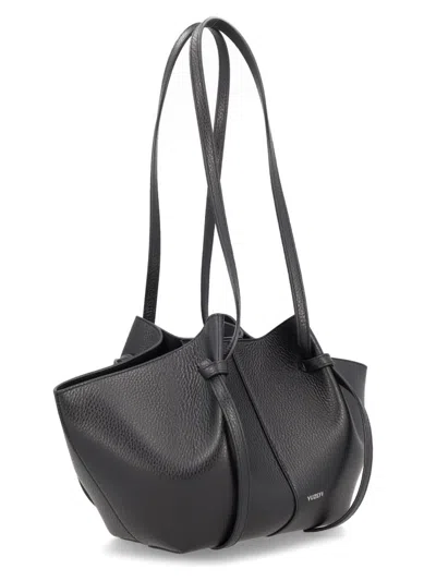 Yuzefi Mochi Leather Tote Bag In Black