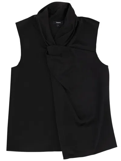 Theory Draped Top In Black