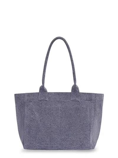 Isabel Marant Yenky Zipped Cotton Shoulder Bag In Purple