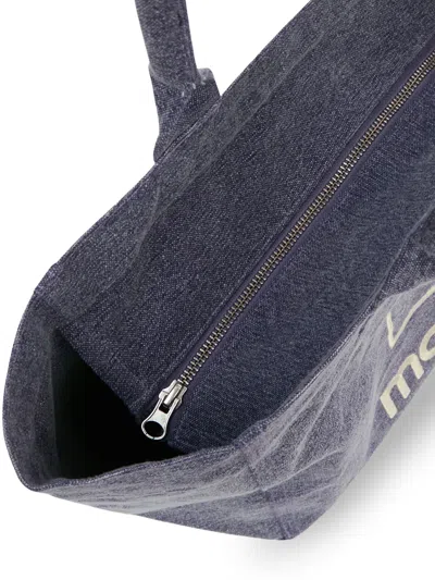 Isabel Marant Yenky Zipped Cotton Shoulder Bag In Purple