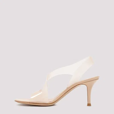 Gianvito Rossi Metropolis 70 Pvc And Leather Stiletto Sandals In White