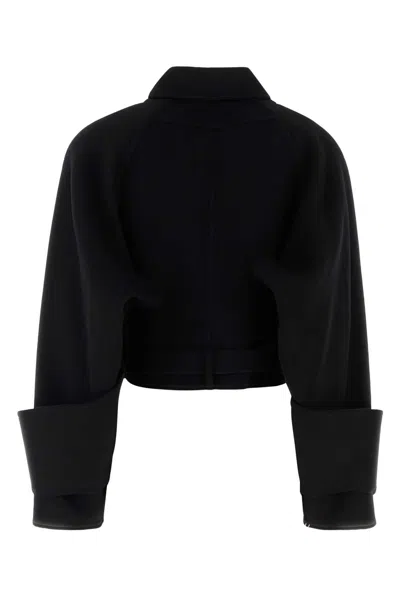 Chloé Black Wool Coat In Black