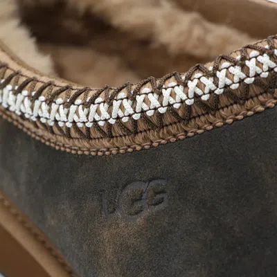 Ugg Chestnut Brown Suede Leather Tasman Ii Slippers In Green
