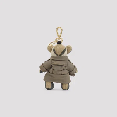 Burberry Brown Thomas City Cashmere Key Ring In Multi
