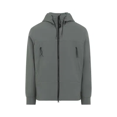 C.p. Company C.p.company Green Shell-r Goggle Polyester Jacket In Green
