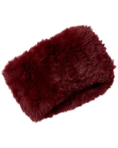 La Fiorentina Plush Headband In Red