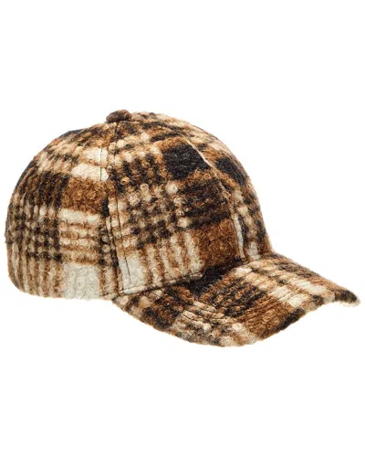 Surell Accessories Sherpa Baseball Cap In Brown