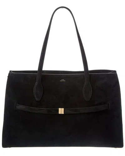 Totême Toteme Lounge Suede Tote In Black