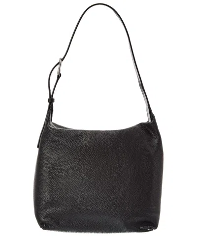 The Row Isa Leather Hobo Bag In Black