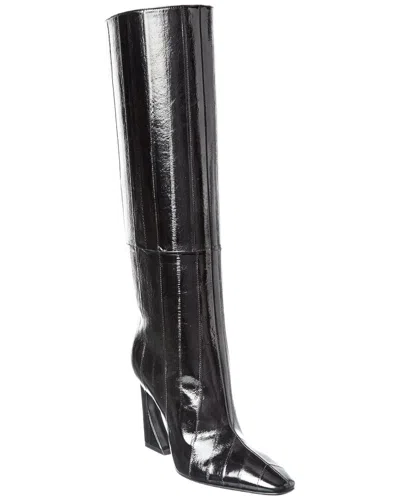 Fendi Arco Fine Patent Over-the-knee Boot In Black