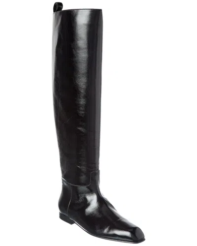 Khaite Colt Leather Over-the-knee Boot In Black
