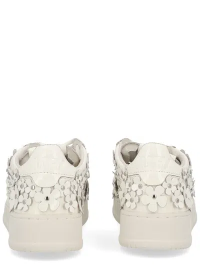 Autry Sneaker Medalist Blooming In White Leather In White