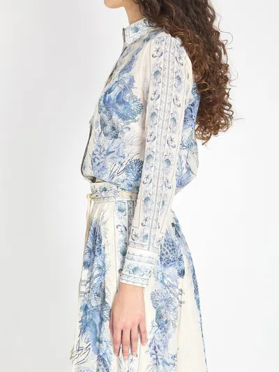 Zimmermann Wanderlust Shirt In Blue