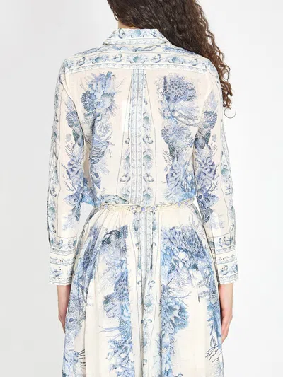 Zimmermann Wanderlust Shirt In Blue