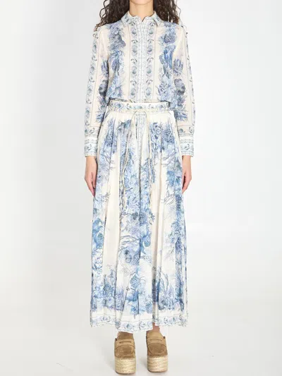 Zimmermann Wanderlust Shirt In Blue