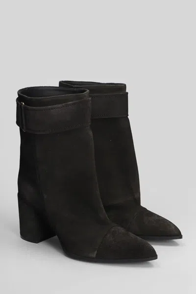 Lella Baldi High Heels Ankle Boots In Multi