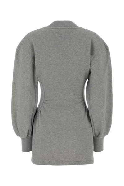 Attico The  Sweatshirts In Gray