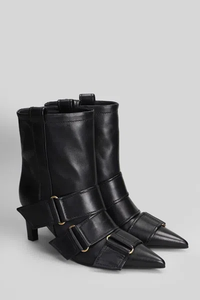 Lella Baldi High Heels Ankle Boots In Multi