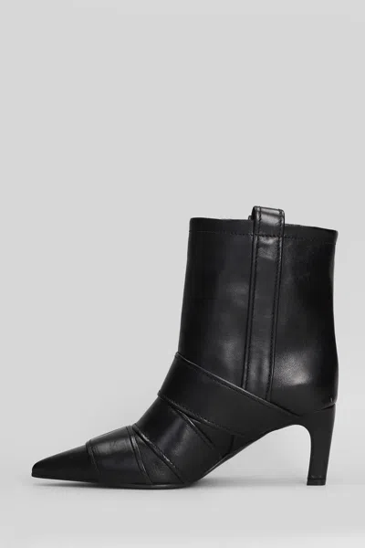 Lella Baldi High Heels Ankle Boots In Multi